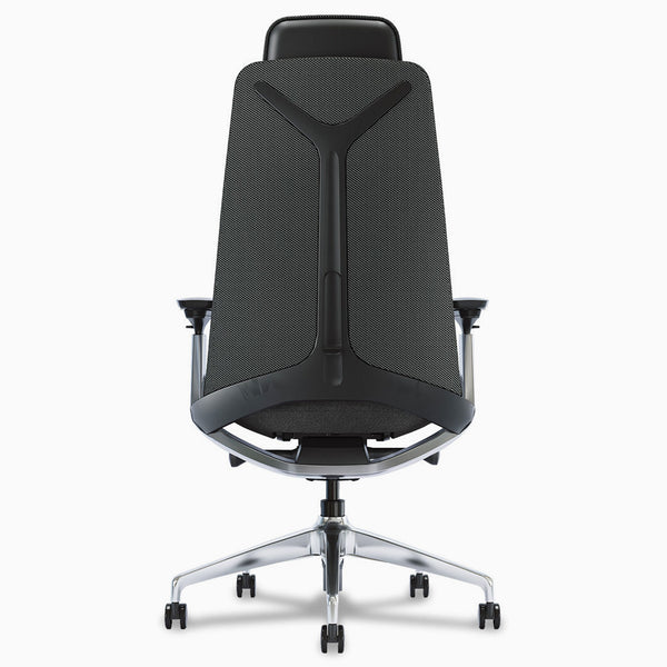 Pinnacle executive office chair black polished variant - Desky