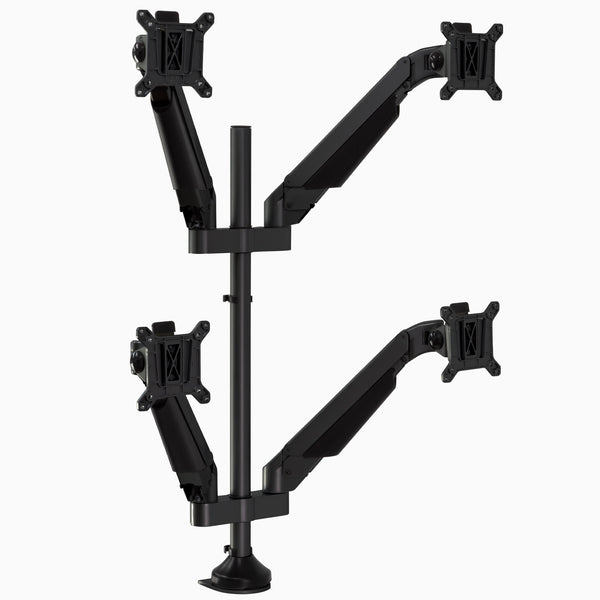 Desky Quad Monitor Arm in Black