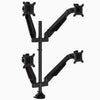 Desky Quad Monitor Arm in Black