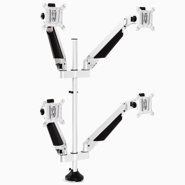Quad monitor arm in white - Desky
