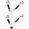 Quad monitor arm in white - Desky