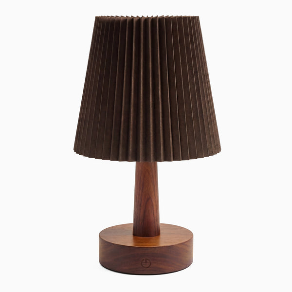 Dark walnut Desk wooden wireless ripple wooden lamp