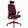 Desky Sereno Ergonomic Office Task Chair in Red Velvet