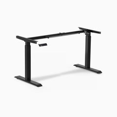 Desky Eco Single Sit Stand Desk Frame, Matte Black frame