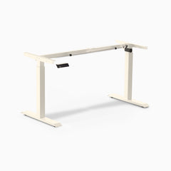 Desky Single Sit Stand Desk Frame, Wheat frame