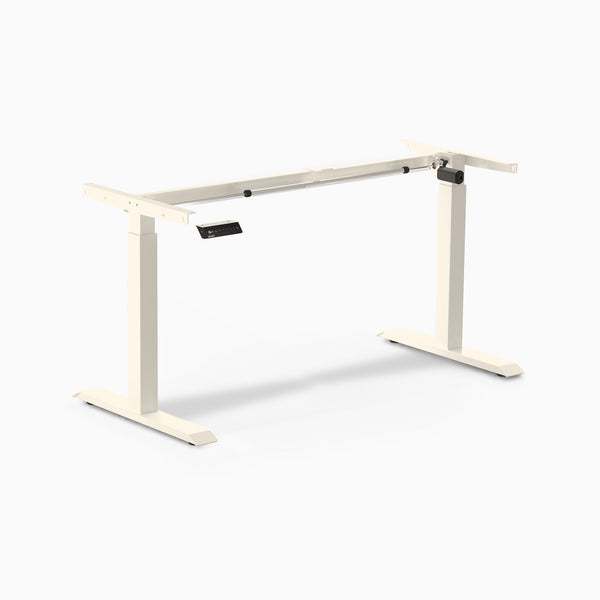Desky Single Sit Stand Desk Frame, Wheat frame
