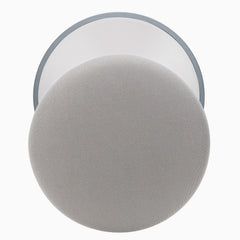 Ergonomic cushioned stool in white