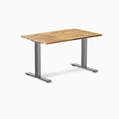 Desky Zero Hardwood Office Desk, Acacia desktop, Space Gray frame