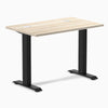 Desky Zero Mini Office Desk, Classic Oak desktop, Matte Black frame