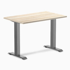 Desky Zero Mini Office Desk, Classic Oak desktop, Space Gray frame