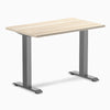 Desky Zero Mini Office Desk, Classic Oak desktop, Space Gray frame