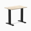 Desky Zero Mini Office Desk, Classic Oak desktop, Matte Black frame