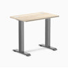 Desky Zero Mini Office Desk, Classic Oak desktop, Space Gray frame