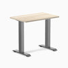 Desky Zero Mini Office Desk, Classic Oak desktop, Space Gray frame