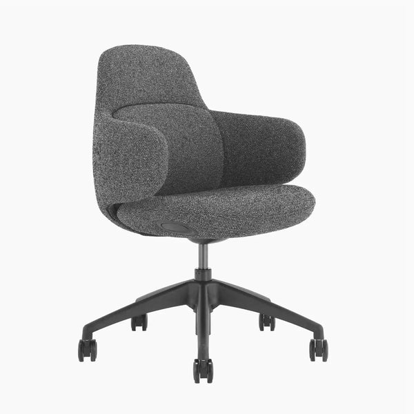 Arco office chair in charcoal black - Desky Australia
