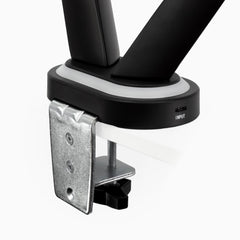 desky dual led gaming monitor arm base