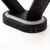 desky dual led gaming monitor arm base components