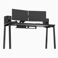 Desky RGB LED Gaming Desk gaming tray with port
