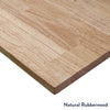 Desky Zero Rubberwood L-Shape Office Desk - natural
