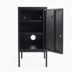 Desky Oslo Metal Locker Cabinet-Accessories-Desky-Black-Right Opening-Desky® Australia