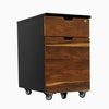 Hardwood pheasantwood black minimal filing cabinet