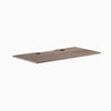 Desky Scalloped Laminate Desk Tops, Natural Walnut desktop