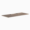 Desky Scalloped Laminate Desk Tops, Natural Walnut desktop