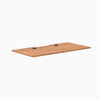 Desky Scalloped Laminate Desk Tops, Prime Oak desktop