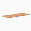 Desky Scalloped Laminate Desk Tops, Prime Oak desktop