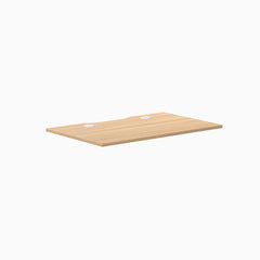 Desky Scalloped Laminate Desk Tops, Sublime Teak desktop