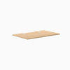Desky Scalloped Laminate Desk Tops, Sublime Teak desktop