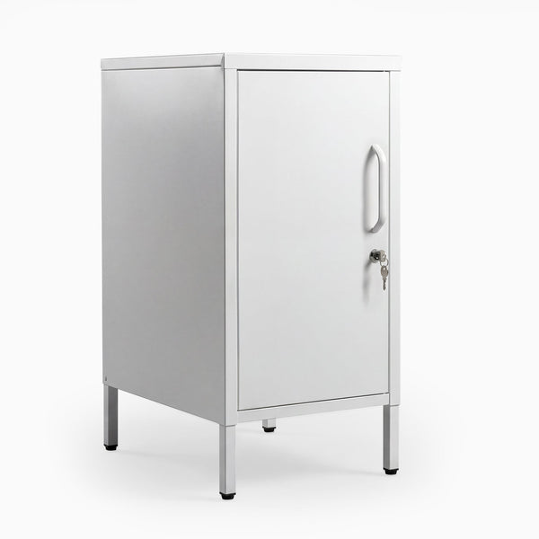 Desky Sidekick Metal Locker Cabinet-Accessories-Desky-White-Left Opening-Desky® Australia
