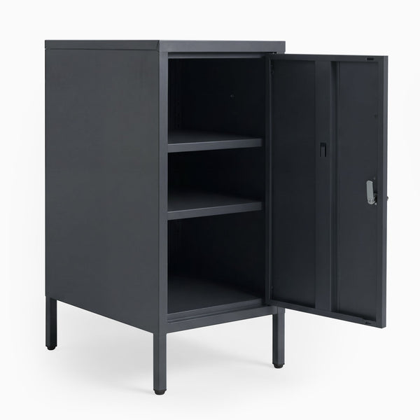 Desky Sidekick Metal Locker Cabinet-Accessories-Desky-Black-Right Opening-Desky® Australia