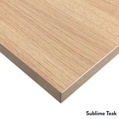 Desky Dual Laminate Sit Stand Desk White-Desky®