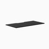 Desky Scalloped Laminate Desk Tops, Black desktop