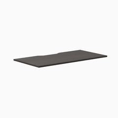 Desky Scalloped Laminate Desk Tops, Burnished Wood desktop