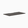 Desky Scalloped Laminate Desk Tops, Burnished Wood desktop