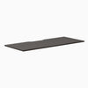 Desky Scalloped Laminate Desk Tops, Burnished Wood desktop