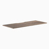 Desky Scalloped Laminate Desk Tops, Natural Walnut desktop