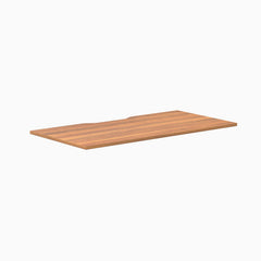 Desky Scalloped Laminate Desk Tops, Prime Oak desktop