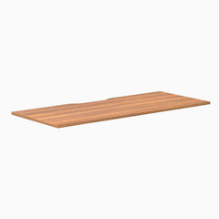 Desky Scalloped Laminate Desk Tops, Prime Oak desktop