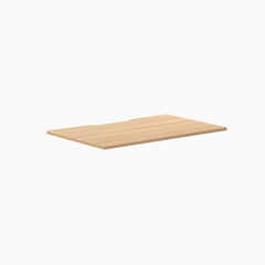 Desky Scalloped Laminate Desk Tops, Sublime Teak desktop
