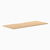 Desky Scalloped Laminate Desk Tops, Sublime Teak desktop