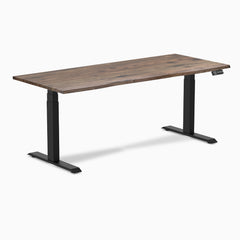 Dual hardwood natural walnut standing desk - Desky