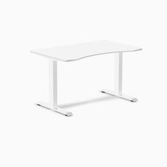 Fixed ergo edge white desk 1200mm in white