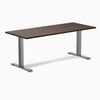 Zero rubberwood dark walnut fixed desk - Desky
