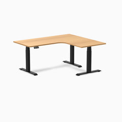 Desky L-Shape Curved Laminate Sit Stand Desk detail view 89