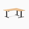 Desky L-Shape Curved Laminate Sit Stand Desk detail view 89