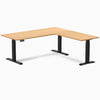 Desky L-Shape Curved Laminate Sit Stand Desk detail view 88