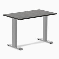 Desky zero mini dark bamboo in gray legs 1000mm
